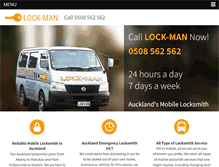 Tablet Screenshot of lockman.co.nz